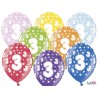 Globos Número 3 Redondos 32 cm