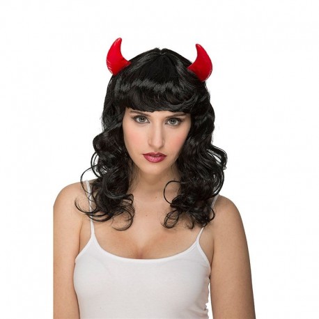 Peluca de Demonia Negra