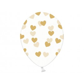Globos Transparentes con Corazones 30 cm
