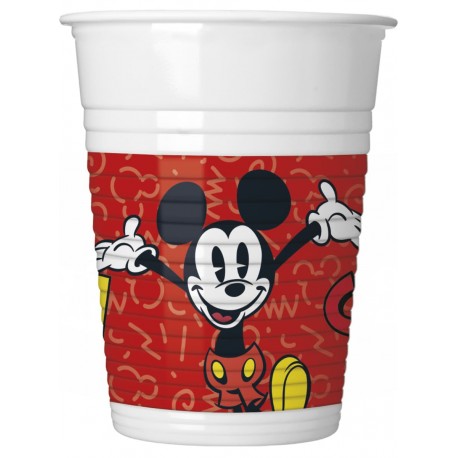 8 Vasos Mickey Super Cool 200 ml