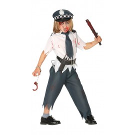 Disfraz de Zombie Police Infantil