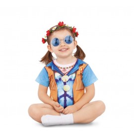 Disfraz de Baby Hippie Body Infantil Disfraz de Baby Hippie Body Infantil
