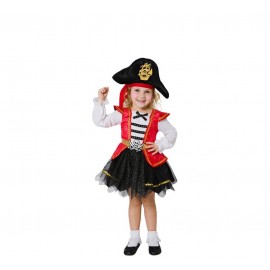 Disfraz de Pirata Caribeña Infantil