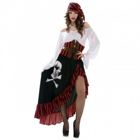 Disfraz de Bandana Pirate Niña Adulto