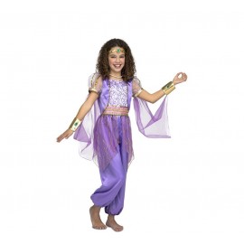 Disfraz de Princesa Árabe Morada Infantil