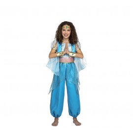 Disfraz de Princesa Árabe Turquesa Infantil