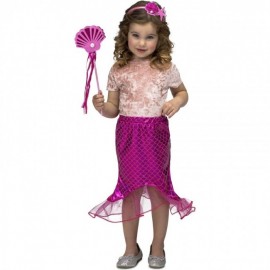 Disfraz de Tutú Sirenita Rosa Infantil Disfraz de Tutú Sirenita Rosa Infantil