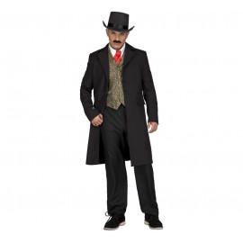 Disfraz de Abrigo Croupier Vaquero Adulto Disfraz de Abrigo Croupier Vaquero Adulto