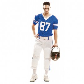 Disfraz de Jugador Rugby Azul Adulto Disfraz de Jugador Rugby Azul Adulto