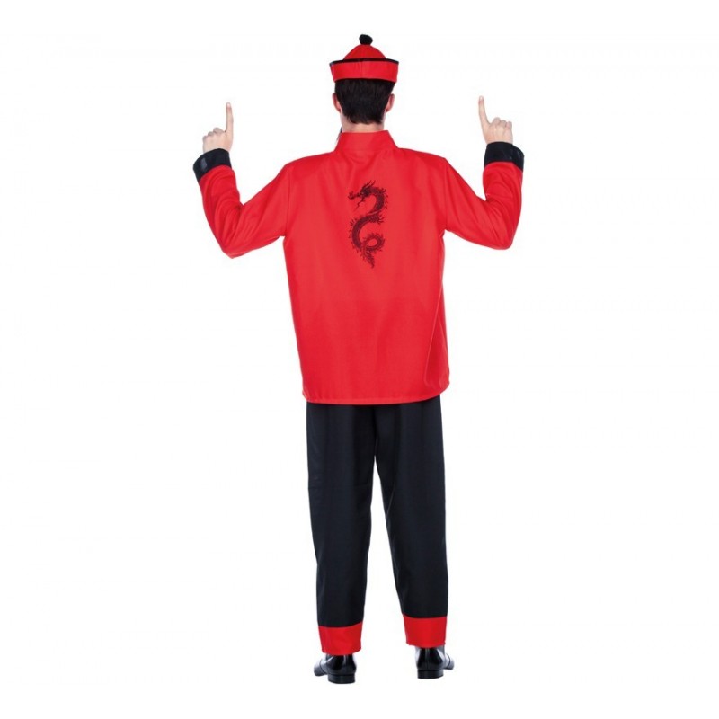 Disfraz Da Bambino Cinese/dragone, My Other Me, Modello M205838, Vestito Rosso Carnevale Orientale 100% Poliestere