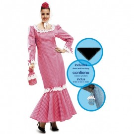 Disfraz de Madrileña Rosa Mujer Adulto
