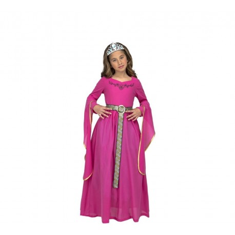 Disfraz de Princesa Medieval Rosa Infantil