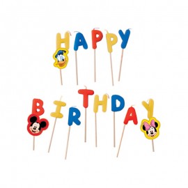 Velas Happy Birthday Mickey Mouse