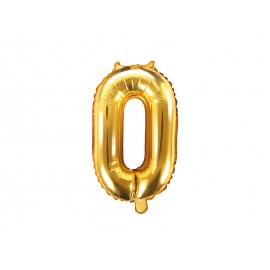Globo Numero 0 Foil 35 cm