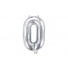 Globo Numero 0 Foil 35 cm