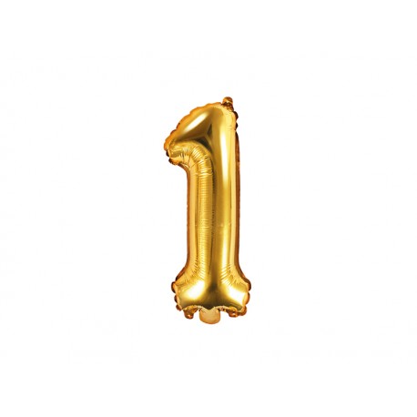 Globo Numero 1 Foil 35 cm