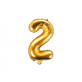 Globo Numero 2 Foil 35 cm