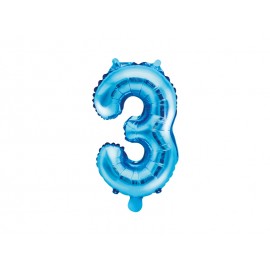 Globo Numero 3 Foil 35 cm