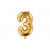 Globo Numero 3 Foil 35 cm