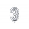 Globo Numero 3 Foil 35 cm