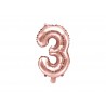Globo Numero 3 Foil 35 cm