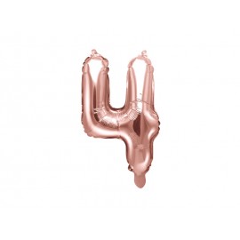 Globo Numero 4 Foil 35 cm