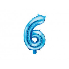 Globo Numero 6 Foil 35 cm