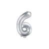Globo Numero 6 Foil 35 cm