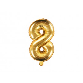 Globo Numero 8 Foil 35 cm
