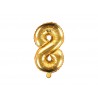 Globo Numero 8 Foil 35 cm