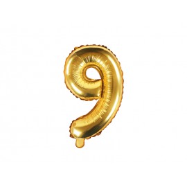 Globo Numero 9 Foil 35 cm