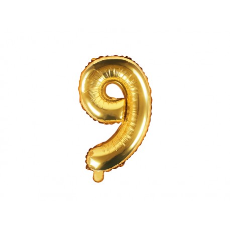 Globo Numero 9 Foil 35 cm