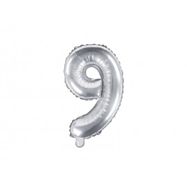 Globo Numero 9 Foil 35 cm