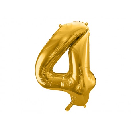 Globo Numero 4 Foil 86 cm