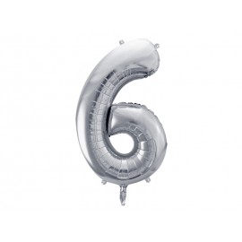 Globo Numero 6 Foil 86 cm