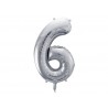 Globo Numero 6 Foil 86 cm