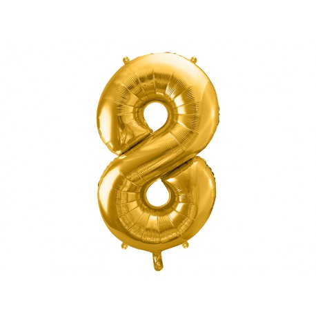 Globo Numero 8 Foil 86 cm