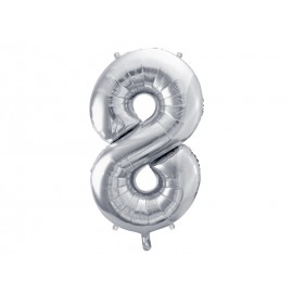 Globo Numero 8 Foil 86 cm