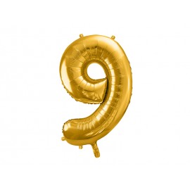 Globo Numero 9 Foil 86 cm