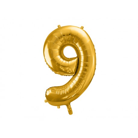 Globo Numero 9 Foil 86 cm