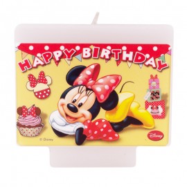 Vela Feliz Cumpleaños Disney Minnie Mouse Vela Feliz Cumpleaños Disney Minnie Mouse
