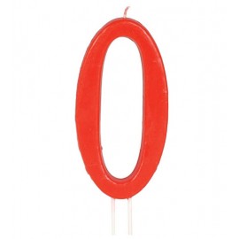 Vela Roja Nº 0 12 Cms