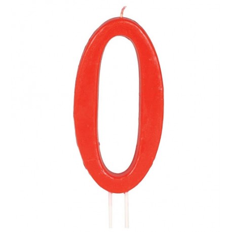 Vela Roja Nº 0 12 Cms