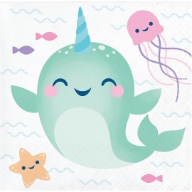 Servilletas Unicornio Ballena de Papel