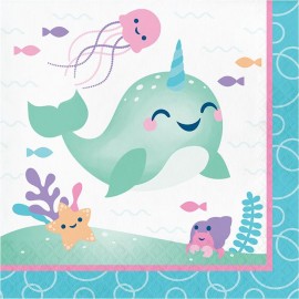 Servilletas Unicornio Ballena