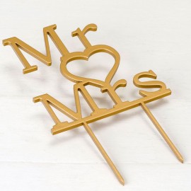 Cake Topper De Madera Para Boda Mr & Mrs 13 x 21 cm Cake Topper De Madera Para Boda Mr & Mrs 13 x 21 cm