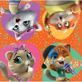 16 Servilletas 44 Gatos 33 cm 16 Servilletas 44 Gatos 33 cm