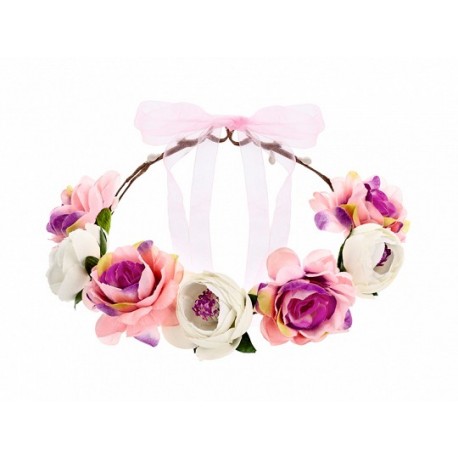 Corona de Flores Rosas