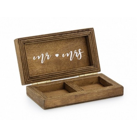 Caja para Anillos de Madera