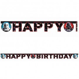 Guirnalda Happy Birthday Star Wars